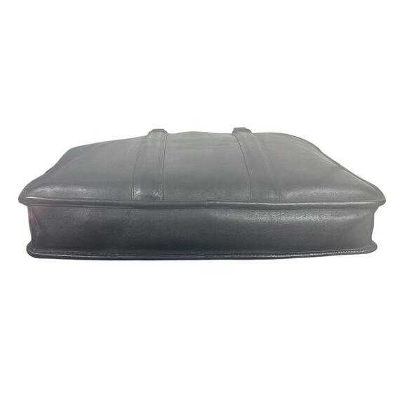 Vintage Coach Black Leather Slim Satchel Briefcase Made in USA 71918902 creed - Picture 11 of 16